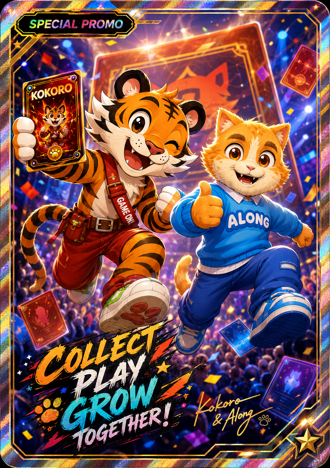 Kokoro & Along Special Promo Card — Collect. Play. Grow. Together!